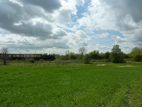 Nene Valley Railway runs between the suburbs and the town centre