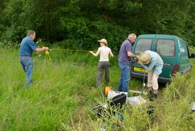 setting out a grid for geophysics