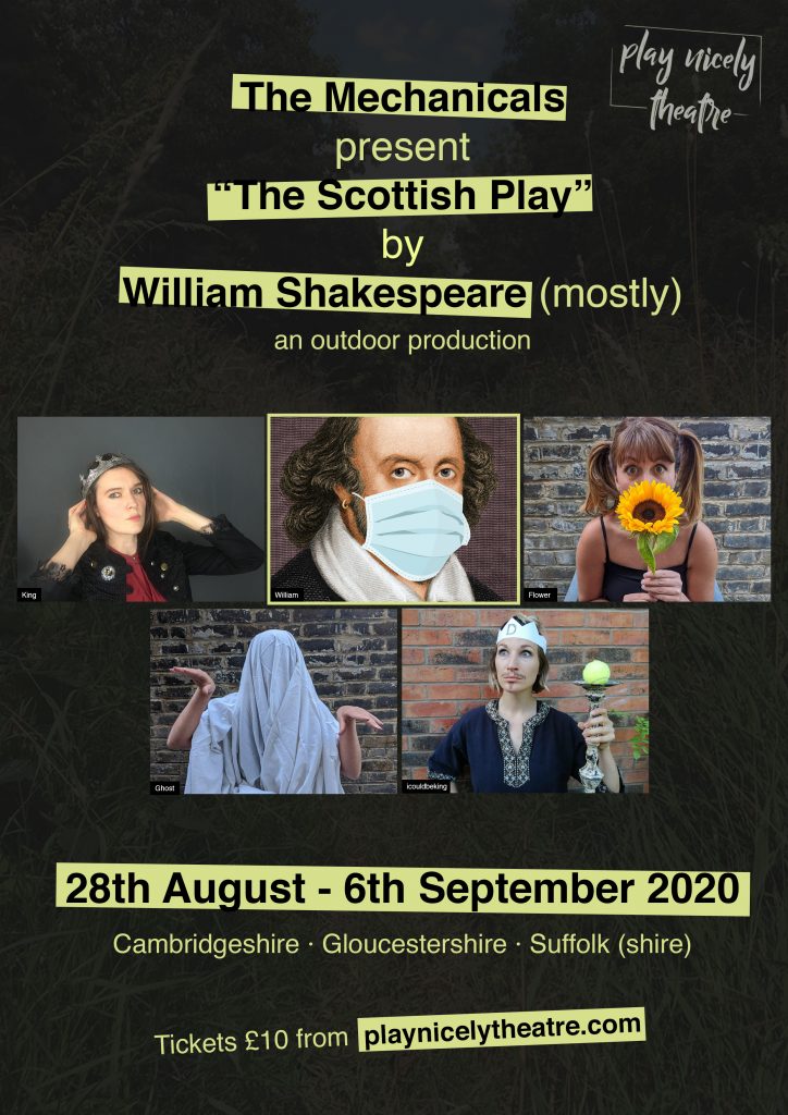 Play Nicely Theatre – Performances in Keyston, August 2020
